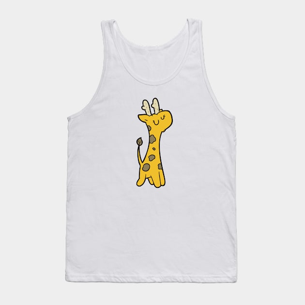 Baby Cartoon Giraffe Tank Top by FunnyMoonCosmic